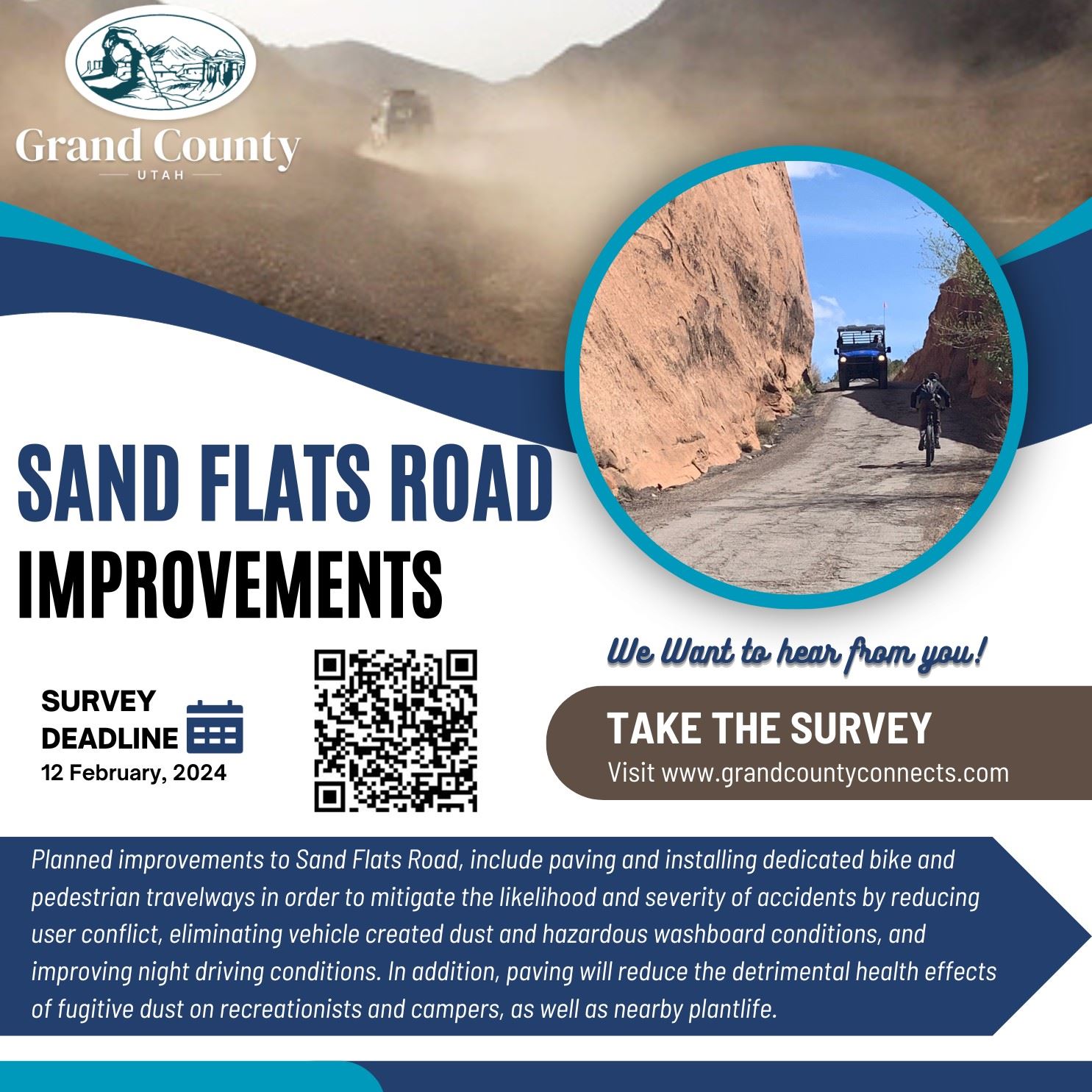Sand Flats rd improvements public input