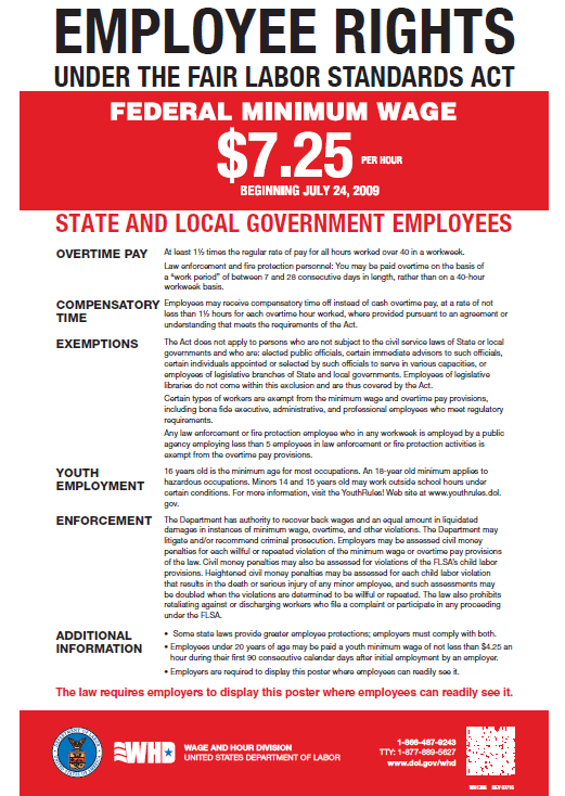 Employee Rights - Under FLSA