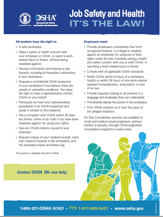 Job Safety  Health OSHA