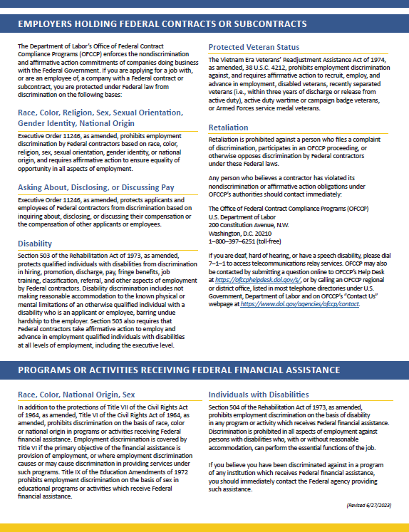 Know Your Rights - Workplace Discrumination is Illegal (2)