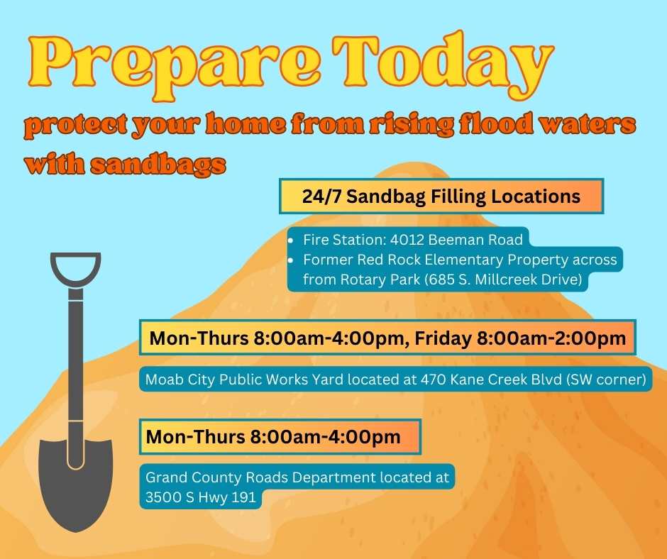 Updated sandbag filling locations