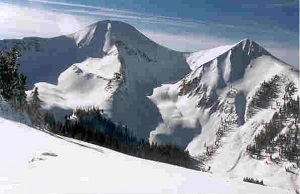Avalanche in the La Sal Mountains